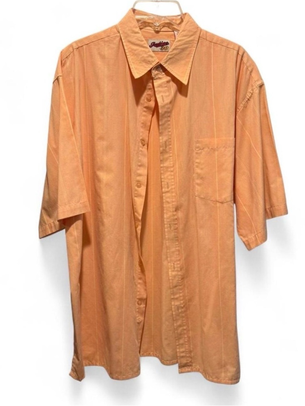 Indigo Orange Short-Sleeve Dress Shirt